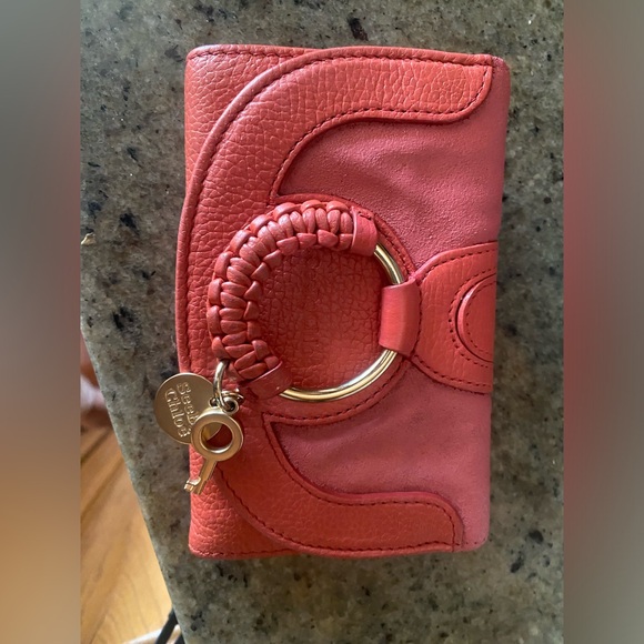 See By Chloe Long Hana Wallet Pink Peach - Picture 5 of 13